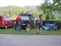 Das Lager am Campingplatz